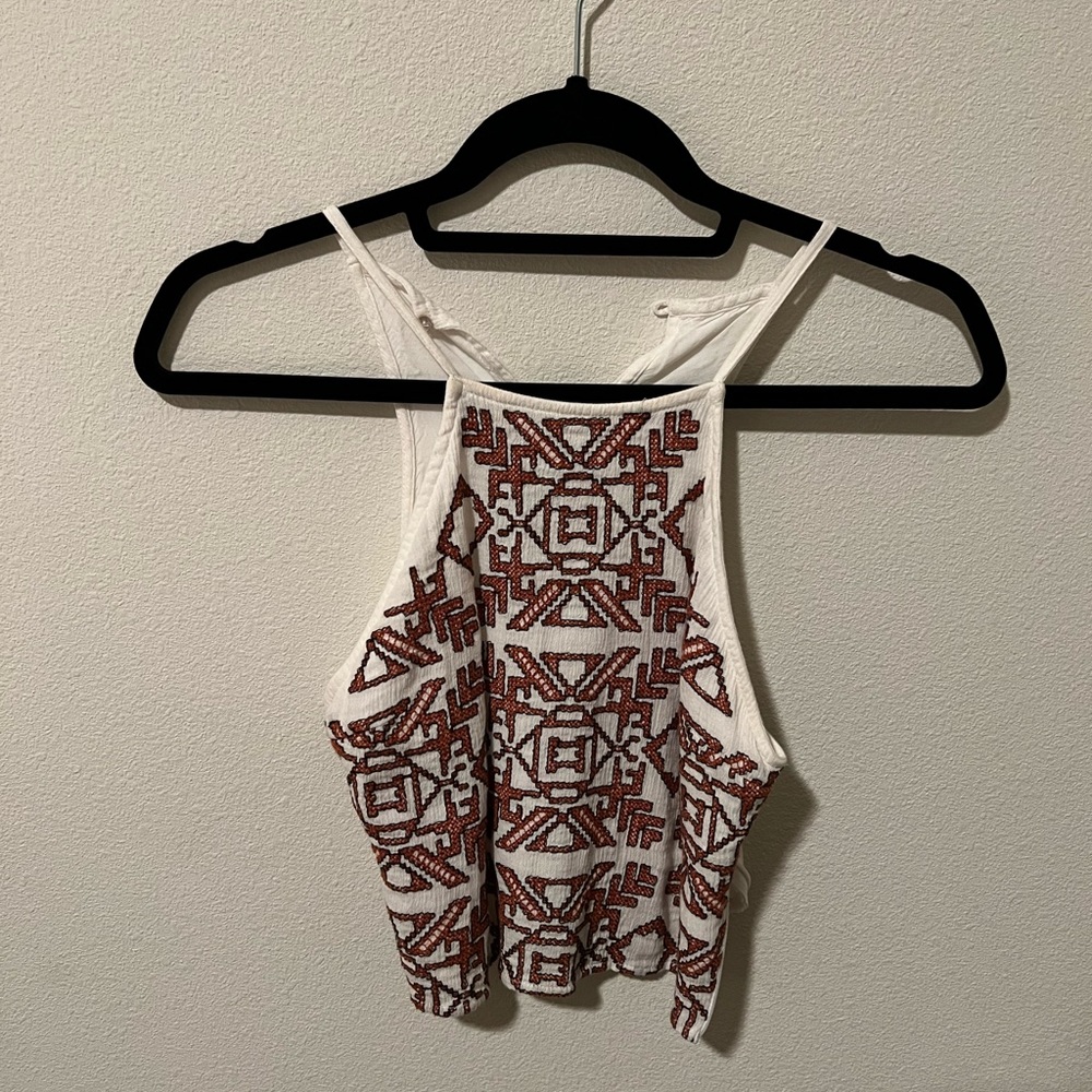 Printed crop top